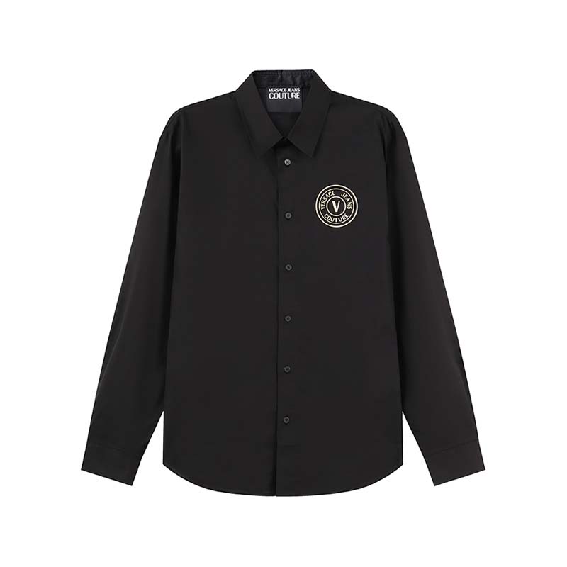 Versace范思哲胶印休闲长袖衬衫