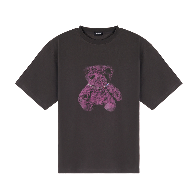 WE11DONE 春夏男士棉质小熊印花短袖圆领T恤银泰百货精品 301574