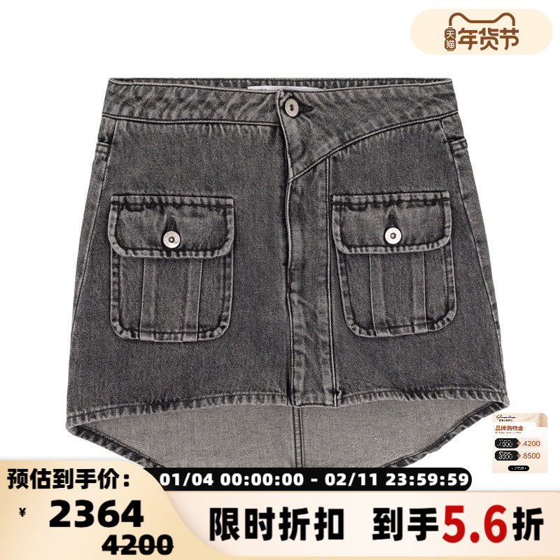 JW ANDERSON 新款女士棉质牛仔短裙（水洗产品）银泰百货 301574