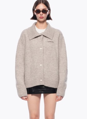 ANN ANDELMAN秋冬新款女士翻领系扣毛线针织衫银泰百货 301286