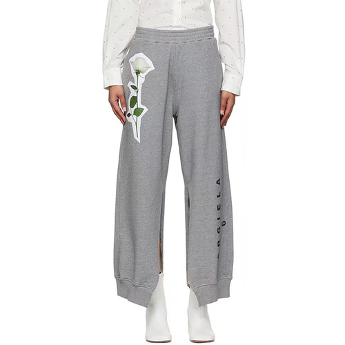 Mm6 Maison Margiela 春夏女士logo花卉印花休闲裤银泰 301604