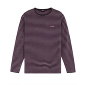 圆领T恤银泰百货精品 WE11DONE 条纹长袖 时尚 301574 男士