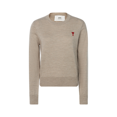 AMIPARIS爱心logo女套头针织衫