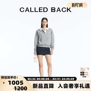 新款 套装 POLO领口学院衫 301363 CALLED 减龄百搭 BACK