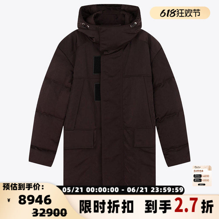 GIVENCHY纪梵希 秋冬新品男士鸭绒拉链连帽夹克羽绒服银泰 301604