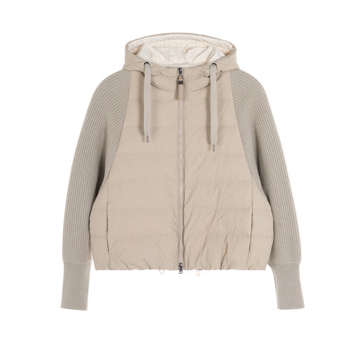 BC BRUNELLO CUCINELLI 女士时尚连帽短款鹅绒羽绒服棉服 301574