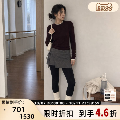 RECTO女修身百搭羊毛衫