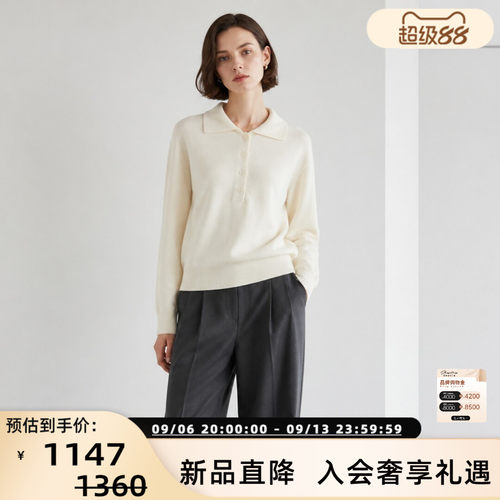 LOWCLASSIC女POLO领毛衫
