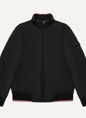 DITE春秋款男士立领收口经典净色棉夹克 301474