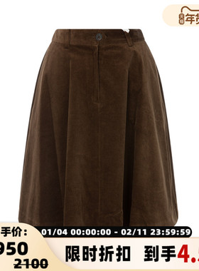 NOTHING WRITTEN 春季女士复古风休闲简约迷你半裙银泰百货