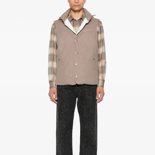 BC Brunello Cucinelli 男士羊毛鹅绒羽绒服马甲银泰百货 301574