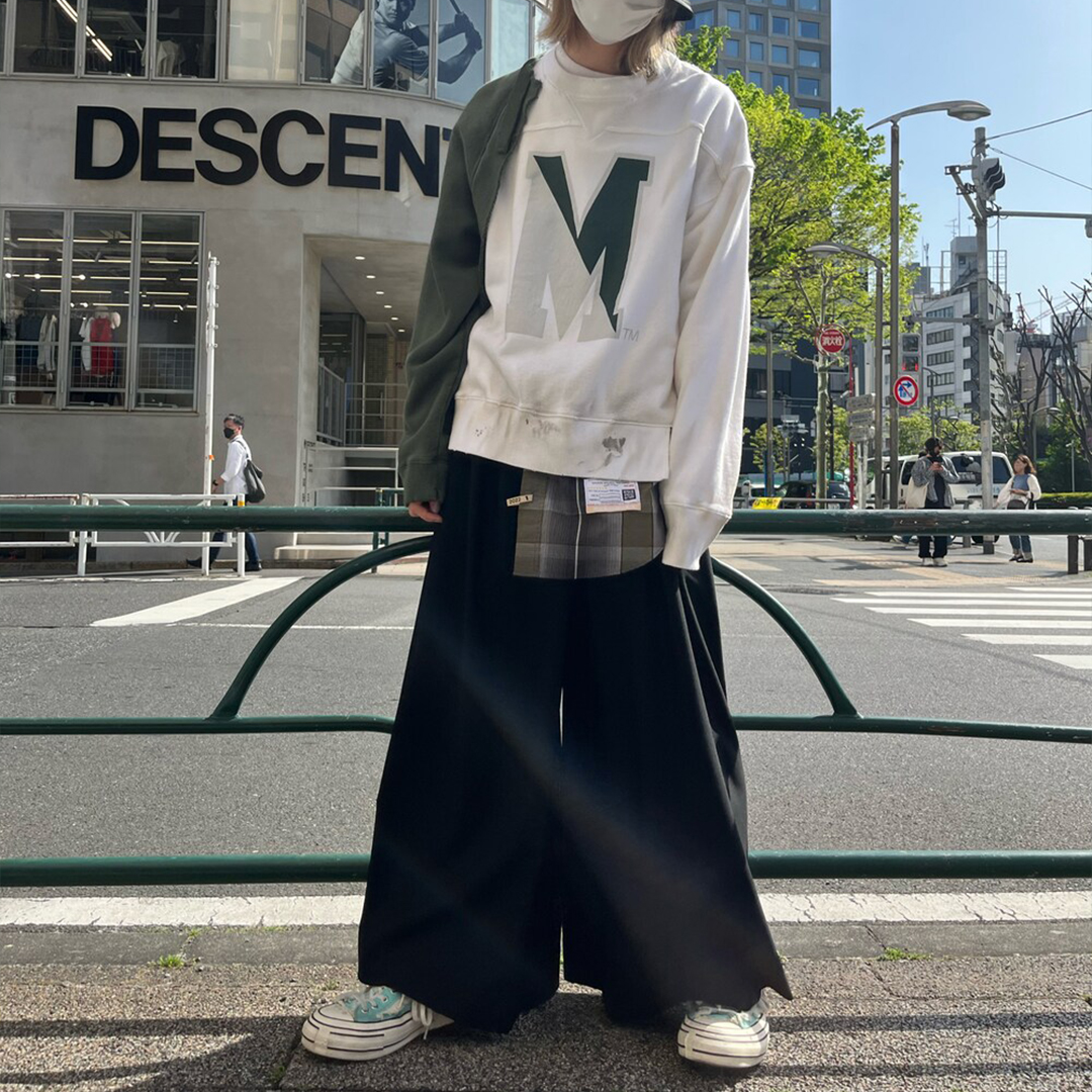 MIHARA YASUHIRO 街头风男士格纹拼接长袖卫衣银泰百货 301596