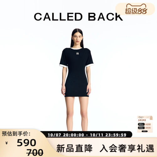 CALLEDBACK圆领连衣裙显瘦百搭