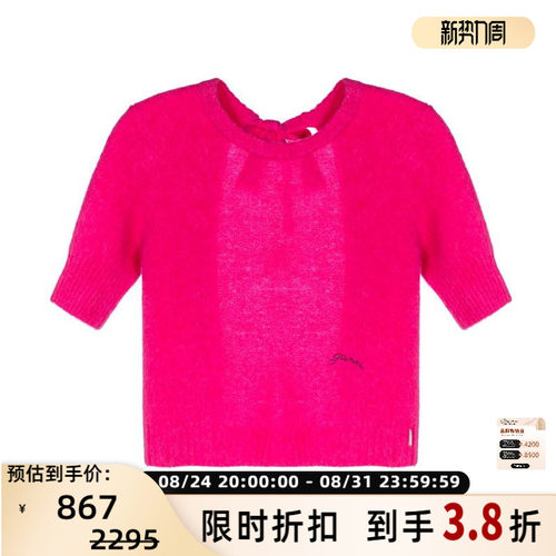 2024秋新品短袖毛针织衫