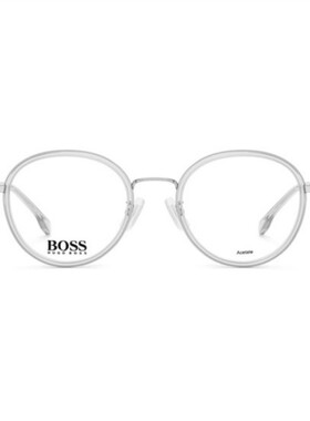 HUGO BOSS 男女款复古超轻简约大框光学眼镜架银泰 300211