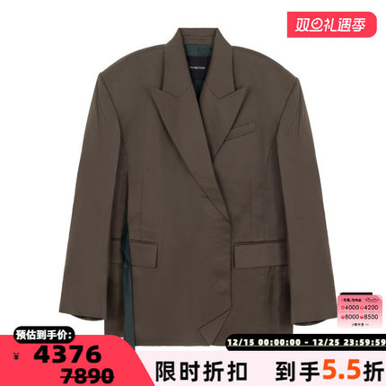 pushBUTTON 日常通勤女士一粒扣休闲西服上衣银泰百货301574