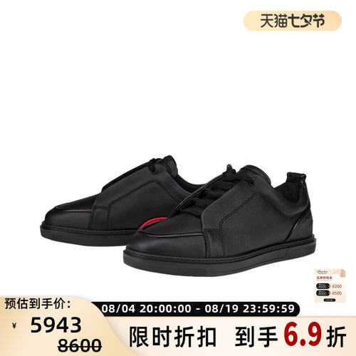 CHRISTIAN LOUBOUTIN路铂廷 男士牛皮革系带运动休闲鞋 301604