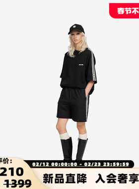 PROJECTJOIN 男女同款非对称饰带插肩短袖T恤银泰百货 300228