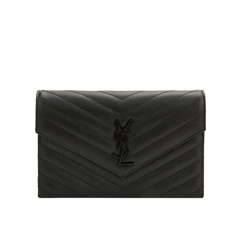 Saint Laurent /圣罗兰  暗色字母印花设计女士小号单肩斜挎包