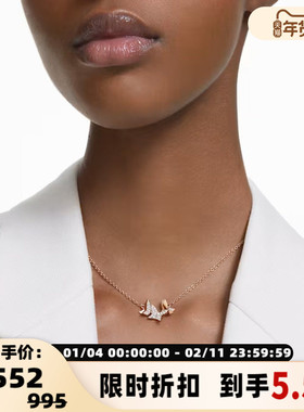 SWAROVSKI 施华洛世奇蝴蝶时尚简约百搭项链银泰百货精品 301365