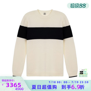 TOTEME 女士黑白色圆领休闲毛衣银泰百货精品301574 秋冬新款