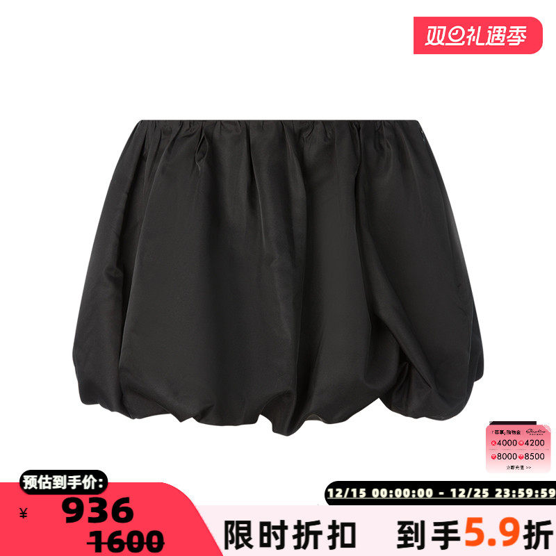 openyy短裙泡泡裙迷你半身裙