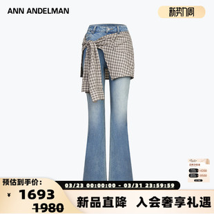 ANDELMAN 银泰百货 秋冬女士衬衫 牛仔裤 301286 绑带两件式 ANN