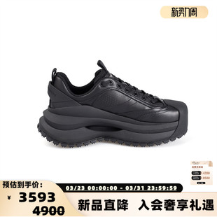 ARMANI 银泰百货 秋冬男士 黑色厚底休闲运动鞋 301574 经典 EMPORIO