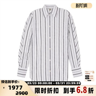 银泰百货精品 TOTEME 衬衫 女士翻领系扣条纹长袖 301574 新款