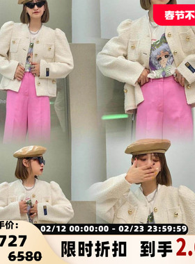 Pushbutton 春秋款女士小香风外套夹克银泰百货精品 301596