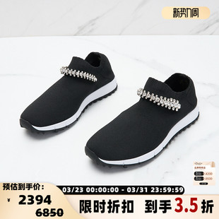 Jimmy 银泰百货精品301596 Choo女士VERONA简约百搭圆头低帮运动鞋