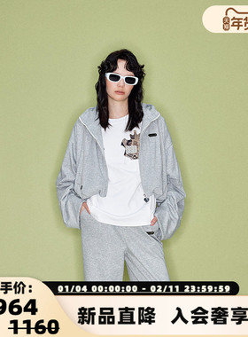 SHRO ENRO runway like breathe系列拉链连帽卫衣 301469