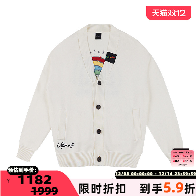 VETEMENTS男女同款针织开衫