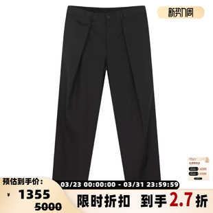 ARMANI 银泰百货 羊毛真丝纽扣男士 休闲西裤 301604 长裤 EMPORIO