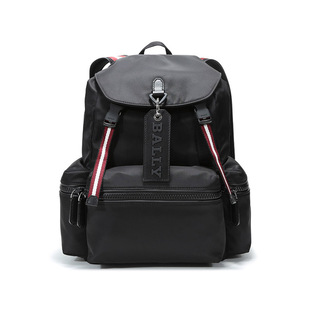 Bally巴利 休闲简约时尚 双肩包背包银泰百货 300095 男士