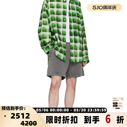 ACNE STUDIOS 潮流都市男士格子长袖衬衫银泰百货 301574