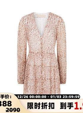 【折扣】KEEPSAKE 女士简约剪裁设计气质长袖休闲迷你连衣裙