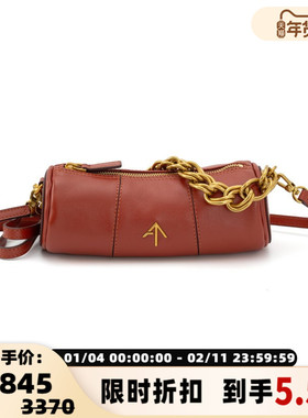MANU ATELIER 女士时尚MINI斜挎包圆筒包链条包银泰百货 301574