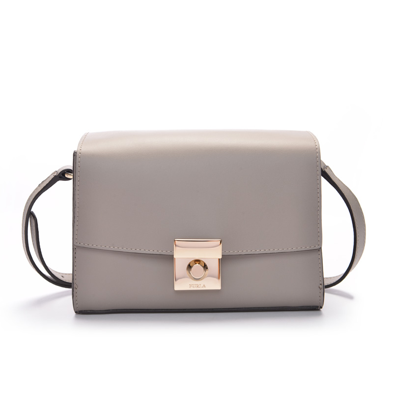 Furla MilanoܽÀ¹âÃæÆ¤¸ï½ðÊôËø¿ÛС·½°üŮʿµ¥¼çб¿ç°ü189303