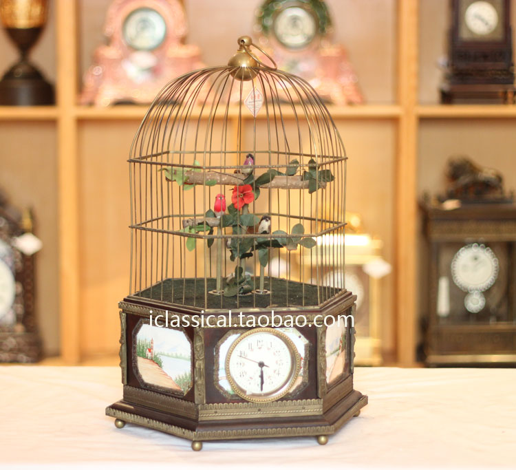 钟表 仿古钟 表 古典钟 表 工艺摆设 欧式钟表 鸟鸣钟表