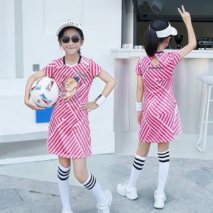 羽毛球套装女运动儿童新款速干网球韩版球服尤衣尼克斯短袖连衣裙
