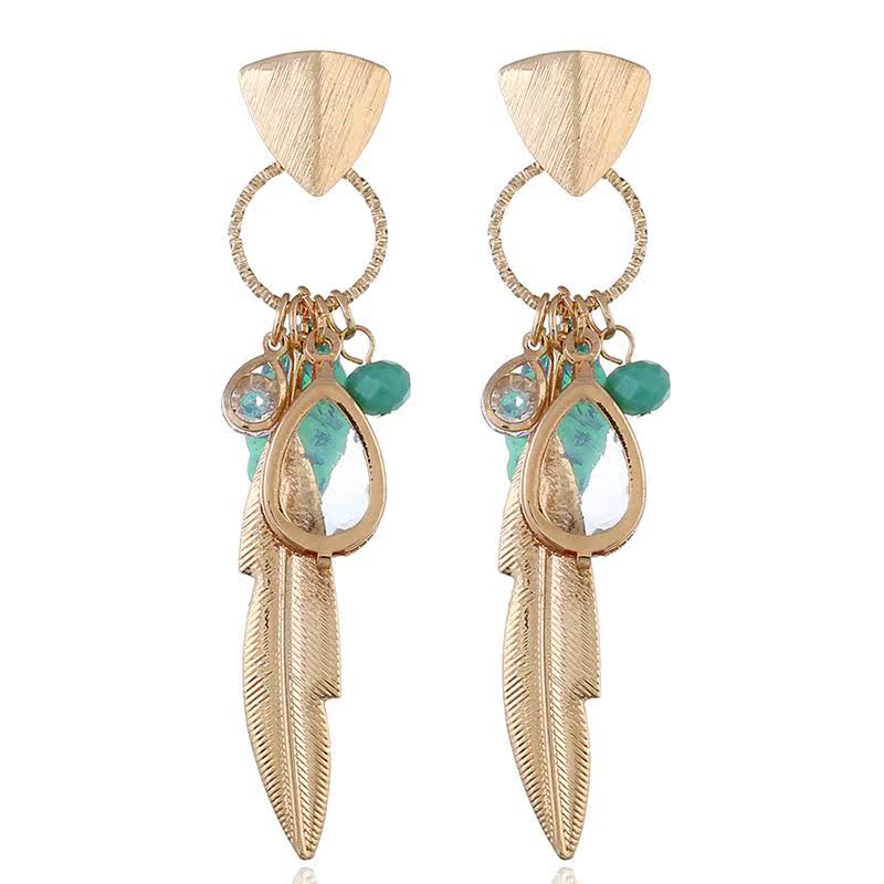 E-commerce long style ethnic pine stone earring with在类目 饰品/流行首饰/时尚饰品新, 耳饰, 耳环中 - 来自Buy2taobao.com提供专业的淘宝代购服务