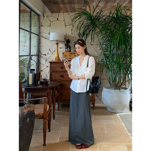 AELYNN韩系直筒休闲半身裙