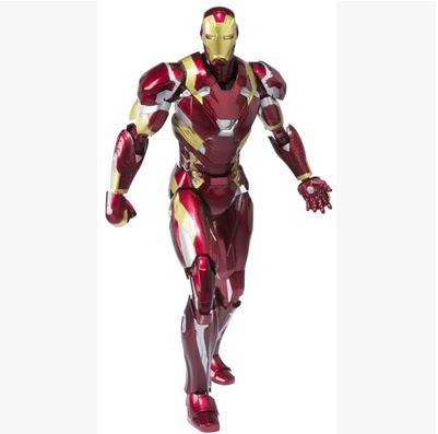 万代 钢铁侠大战美国队长 钢铁侠 iron man 马克46 手办日版正品