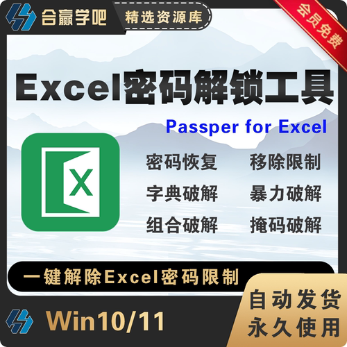 新版Passper for Excel for Win Excel密码移除表格解锁绿色版
