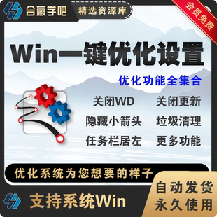 windows系统实用一键快捷优化设置工具关闭DW更新防火墙工具优化