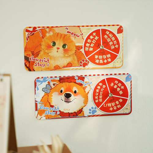 猫狗萌宠系列PVC转盘门牌