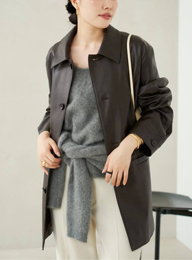 日单 2026初春新品休闲PU皮衣外套机车上衣 PLAGE 百搭休闲 力荐