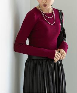 打底衫 日单 高弹力套头针织衫 纯羊毛圆领修身 NOBLE 2025秋冬新品