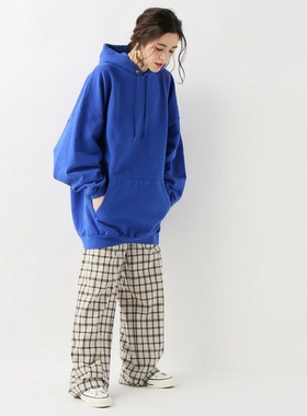 日单2025秋冬纯棉抓绒套头oversize宽松连帽卫衣  JOURNAL STANDA